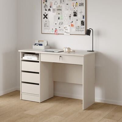 Funktion työpöytä 3+1-laatikolla kashmir